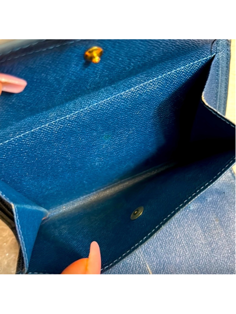 Louis Vuitton Blue Epi Leather Wallet & Key Holder Set with Box and Dustbag - Picture 6 of 14